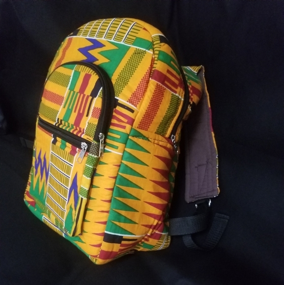 AFRICAN PRINT BACK PACK - Picture 3 of 4